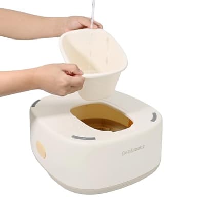 Bebamour Toddler Potty Training Toilet 3 in 1 Versatile Toilet Seat & Step Stool & Potty Chair Portable Potty Trainer for Boys & Girls with with 100 Pack Trash Bags (Dinosaur Coffee) - Image 5