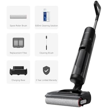 DREAME H12 Pro FlexReach Wet Dry Vacuum Cleaner, 0 Tangle Cordless Vacuum Mop All-in-One for Hard Floors, 180° Lie-Flat Floor Cleaner Machine with 194°F Hot Self-Cleaning, 50Mins Runtime - Image 10