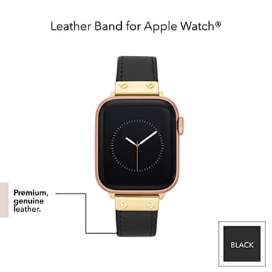 Anne Klein Leather Fashion Band for Apple Watch Secure, Adjustable, Apple Watch Band Replacement, Fits Most Wrists - Image 4