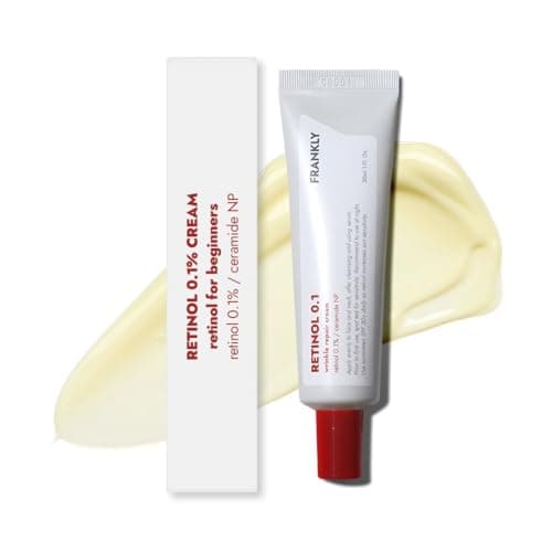 FRANKLY Retinol 0.1% Cream, 1.01 fl oz - Beginner Retinol | Night Cream | with Ceramides & Natural Ginseng | Anti-aging, Wrinkles Care, Reduces Congestion and hyperpigmentation | Korean Skin Care - Image 1