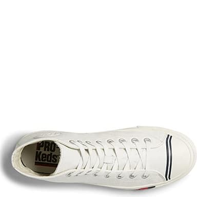 PRO-Keds Men's Royal Hi Lace Up Fashion Sneaker, White Leather, 8.5 - Image 5