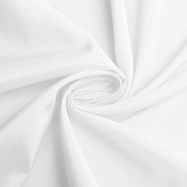 sancua 60 Inch Round Tablecloth (Fits 20-48 Inch Tables), Water Resistant Spill Proof Washable Polyester Table Cloth Decorative Fabric Table Cover for Dining, Buffet Parties and Camping, White - Image 5