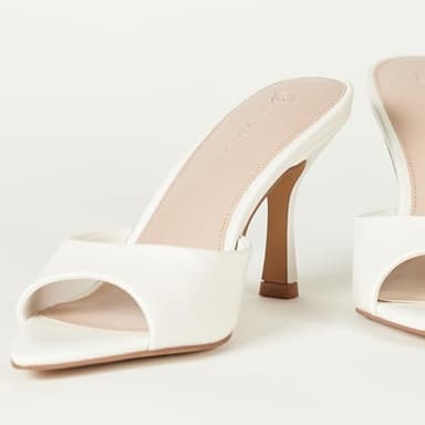 The Drop Women's Mandy Pointed-Toe Heeled Sandal, White, 9 - Image 5