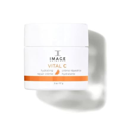 IMAGE Skincare, VITAL C Hydrating Repair Crème, Holiday Beauty Stocking Stuffer, Face Night Cream with Hyaluronic Acid, Discovery Size, 1oz - Image 1