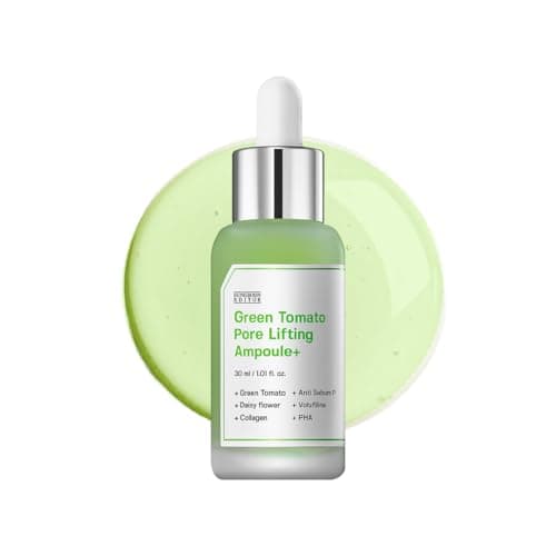 SUNGBOON EDITOR Green Tomato Pore Lifting Ampoule | Pore Minimizer Serum with Niacinamide & Green Tomato Extract | Hydrating & Firming Care for Sensitive Skin | Korean Skincare - Image 1