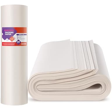 Packing Paper Sheets for Moving Essentials, 26" x 15" Newsprint Paper for Small Medium Large Moving Boxes, 350 Sheets Wrapping Paper for Packaging, Shipping Supplies, Dishes Glasses Box Filler 9 lbs - Image 1