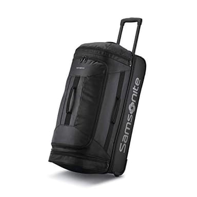 Samsonite Andante 2 Wheeled Duffel Bag – 28-Inch Durable Rolling Luggage with Inline Skate Wheels, Push-Button Handle & Spacious Compartments – Travel-Friendly and Lightweight - All Black - Image 1