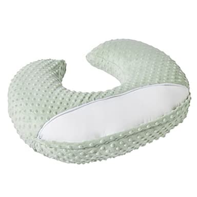 Baby Nursing Pillow and Body Positioner with Premium Slipcover for Breastfeeding for Baby Boys and Girls, Feeding Pillow with Breathable Comfortable Pillowcase (Green) - Image 2