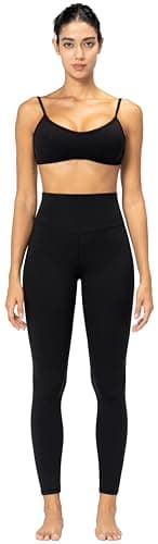 Sunzel Sunzfly Leggings for Women with Tummy Control High Waisted Yoga Pants 7/8 Length for Workout (Black, Medium) - Image 5