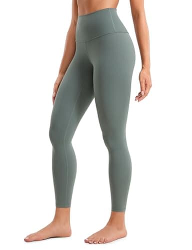 CRZ YOGA Butterluxe High Waisted Lounge Legging 25" - Buttery Soft Workout Yoga Pants for Women Grey Sage Small - Image 1