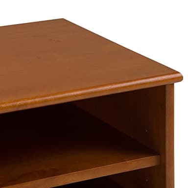 SIMPLIHOME Draper SOLID HARDWOOD 60 Inch Wide Mid Century Modern TV Media Stand in Teak Brown For TVs up to 65 Inches, For the Living Room and Entertainment Center - Image 11