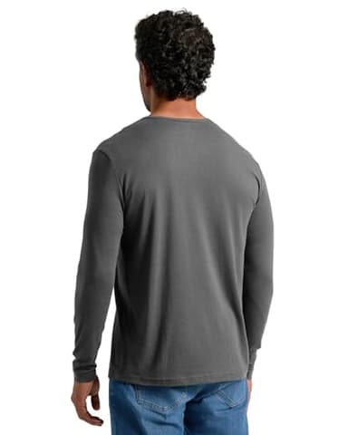True Classic Long Sleeve Shirts for Men — Mens Long Sleeve Tee-Shirts, Henley Shirts for Men and Waffle-Knit Thermal T-Shirts - Henley - Regular, Pack of 1, Carbon, M - Image 9
