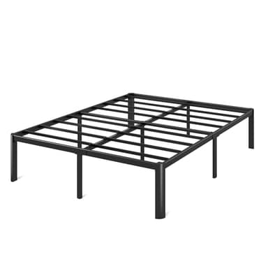 ZINUS Van 16 Inch Metal Platform Bed, Steel Slat Support, No Box Spring Needed, Eco Friendly WonderBox Packaging, Easy Assembly, Black, Full - Image 12