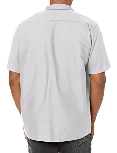 Red Kap Men's Standard Industrial Work Shirt, Regular Fit, Short Sleeve, Silver Grey, X-Large - Image 3