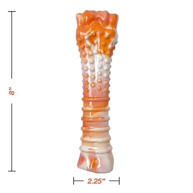 Nylabone Limited Edition 70th Birthday Textured Bone Power Chew Toy for Dogs, Durable & Tough Dog Toys for Aggressive Chewers, Roasted Chicken Flavor, X-Large Dogs - 50+ lbs (1 Count) - Image 5