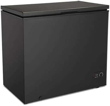 Antarctic Star 7.0 Cu.ft Chest Freezer 6.8℉to -4℉with Removable Basket Free Standing Top open Door Compact Freezer with Adjustable 7 Temperature Defrost Water Drain/Power Saving UL Certified Black - Image 3