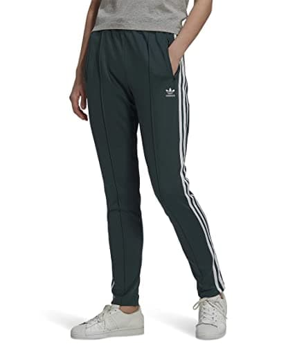 adidas Originals Womens Superstar Track Pants Mineral Green 4X - Image 1
