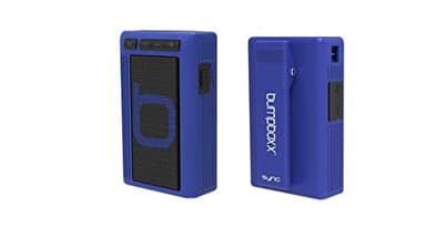 Bumpboxx Wireless Bluetooth Speaker | Blue | Retro Pager Beeper | Outdoor Portable Bluetooth Speaker | MP3 Player | LED Flashlight | Waterproof Speaker | Weighs 3.2oz (Renewed) - Image 1