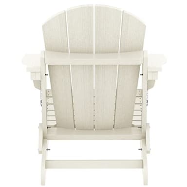 SERWALL Adirondack Chair - Folding Adirondack Chairs HIPS Outdoor Chairs Set of 6 Weather Resistant- White - Image 12