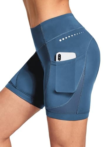 baleaf 4D Padded Bike Shorts Women Cycling Underwear Gel Padding Pockets Blue II XL - Image 1
