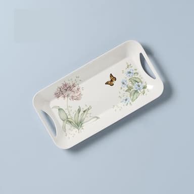 Lenox 855591 Butterfly Meadow Melamine Hors Doeuvres Tray, Lightweight Melamine Material - Image 2