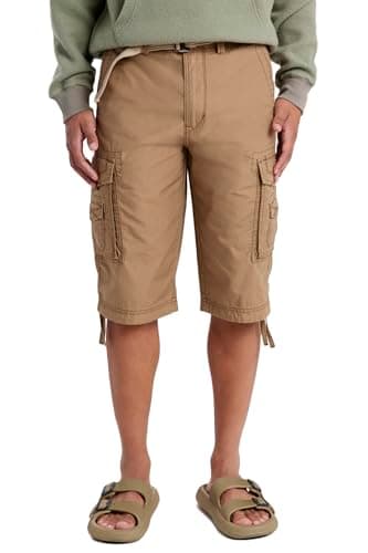 Unionbay Men's Cordova Belted Messenger Cargo Short - Reg and Big and Tall Sizes, Field, 42 - Image 1