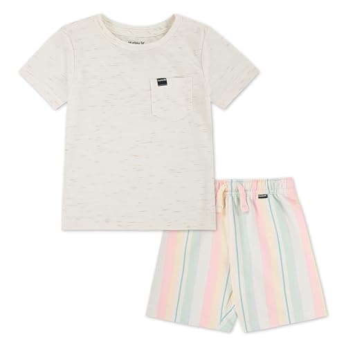 Hurley Soft Basic Cloud Slub T-Shirt and Shorts 2-Piece Outfit Set - Image 1