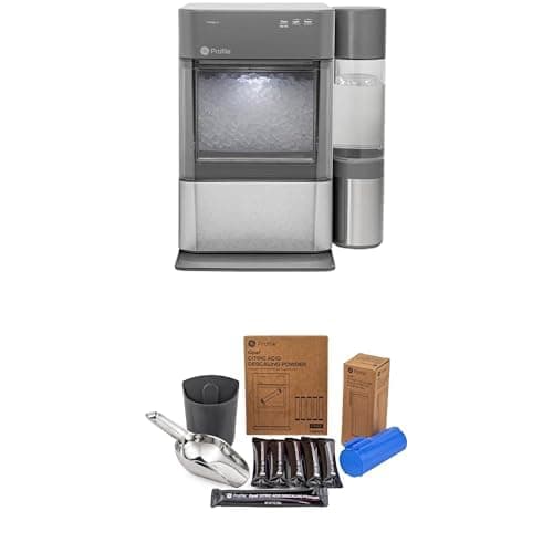 Bundle of GE Profile Opal 2.0 XL w/ 1 Gallon Tank w/WiFi, Stainless Steel + Opal Upgrade Kit Includes Stainless Steel Scoop + Magnetic Holder, Scale Inhibiting Filter, Descaling 6 Pack Powder Kit - Image 1