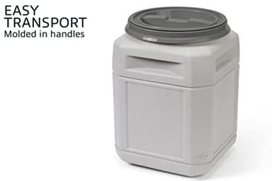Mighty Tuff Airtight Dog Food Storage Container – 10 Gal, up to 40 lb Capacity – Cat and Dog Food Container with Twist Lid & Handles – BPA-Free, Made in USA - Image 7