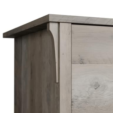 Bush Furniture Salinas L Shaped Desk with Storage in Driftwood Gray | Modern Farmhouse Corner Table with Drawers and Cabinets for Home Office - Image 6