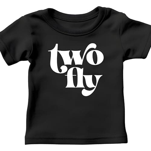 Birthday Boy Shirt, TWO FLY, Second Birthday Shirt, 2Nd birthday, Two Tear Old Birthday Shirt, Birthday Party Outfits for Boys, tops and tees for toddlers (2T)