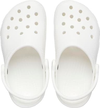 Crocs Kids' Classic Clog , White/White, 5 Big Kid - Image 3