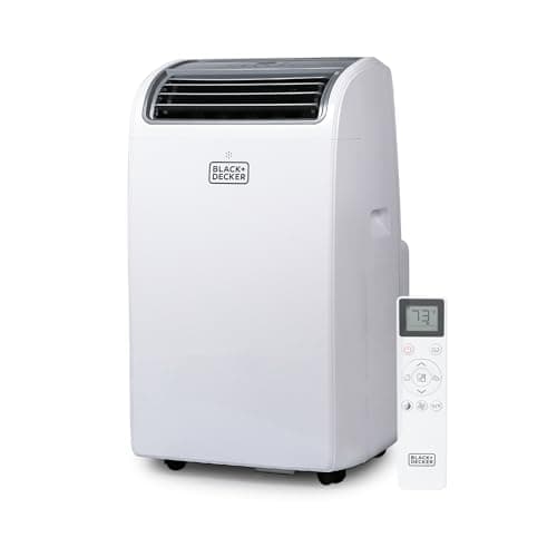BLACK+DECKER Smart Portable Air Conditioner with Heat, 14,000 BTU (10,200 BTU SACC) Cooling, 12,000 BTU Heating for Rooms up to 700 Sq. Ft., Follow Me Remote, BPACT14HWT, White - Image 1