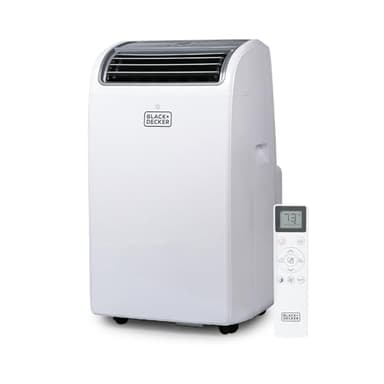 BLACK+DECKER Smart Portable Air Conditioner with Heat, 14,000 BTU (10,200 BTU SACC) Cooling, 12,000 BTU Heating for Rooms up to 700 Sq. Ft., Follow Me Remote, BPACT14HWT, White - Image 1
