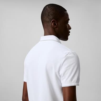 Calvin Klein Men's Stretch Pique Solid Tipped Polo Brilliant White - Image 5