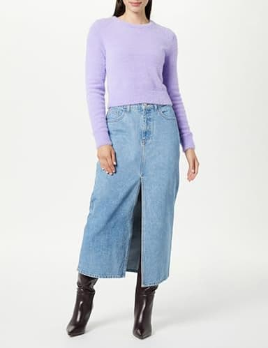 The Drop Women's Dixon Denim Column Skirt, Medium Indigo, M - Image 4