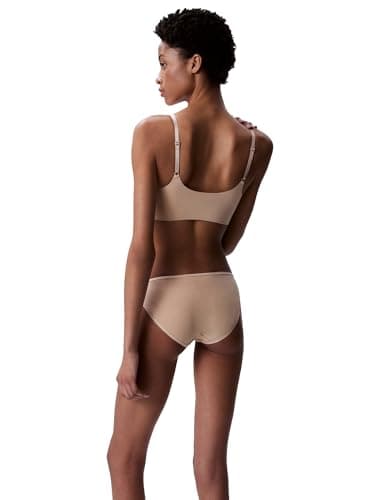 Calvin Klein Women's Invisibles Adjustable Strap Bralette Bra, -bare, L - Image 2