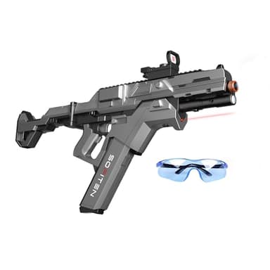 SOFITEN Electric Gel Ball Blaster High Speed 200+FPS Automatic Blaster 100+ Feets Battery Display Foldable Stock Modular Battery with 40,000 Gel Balls Outdoor Games Summer Gifts Ages 14+ - Image 1