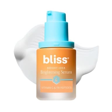 Bliss Vitamin C + Tri-Peptide Bright Idea Serum – 15% Brightening + Barrier Boost Complex for Radiant, Firm Skin – Anti-Aging Face Serum Boosts Collagen & Elasticity - 1 fl oz - Image 1