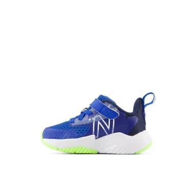 New Balance Baby ITRAVRB2 Running Shoe, Team Royal/Blue Oasis/Bleached Lime Glo, 2 US Unisex Infant - Image 2