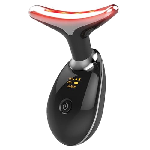 MCSYPOAL 7-in-1 Deplux Face Neck Massager for Skin Care at Home, Facial Massager Glossy Black - Image 1