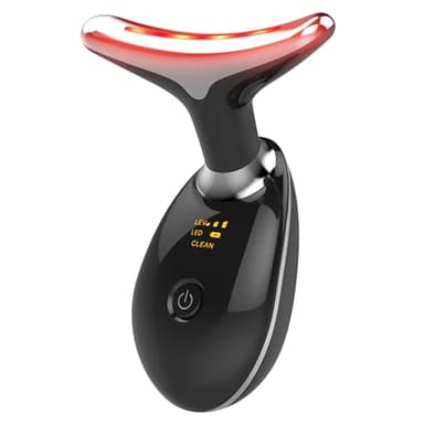 MCSYPOAL 7-in-1 Deplux Face Neck Massager for Skin Care at Home, Facial Massager Glossy Black - Image 1