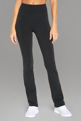 BALLY TOTAL FITNESS Women's High Rise Tummy Control Pant, Black, Large - Image 9