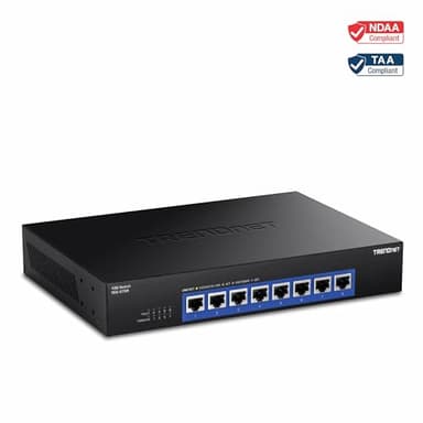 TRENDnet 8-Port 10G Switch, TEG-S708, 8 x 10G RJ-45 Ports, 160Gbps Switching Capacity Rack mountable, Ethernet Splitter, NDAA & TAA Compliant, Lifetime Protection, Black - Image 10