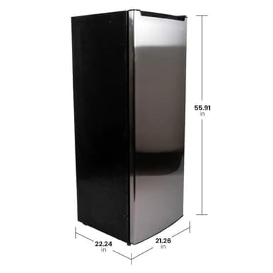 FDA 6.5 Cu. ft. Upright Freezer, Platinum Silver - Image 2