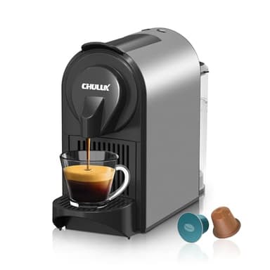 CHULUX Bafè-Pro Espresso Machine, Mini Espresso Machine for Nespresso Original Capsules, Single Serve Coffee Machine for Home Espresso & Lungo Maker, Italian ODE 20 Bar Pump, Metallic Gray - Image 1