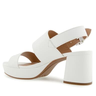 Aerosoles Women's CAMILIA Heeled Sandal, Bright White Faux Leather, 9 - Image 7