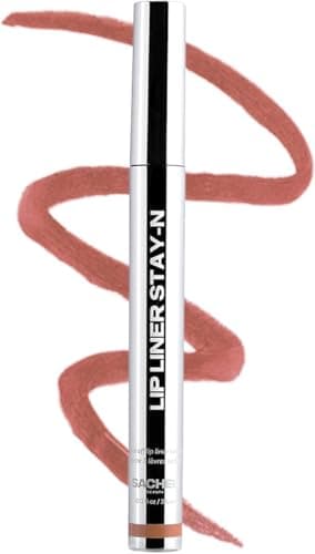 Sacheu Lip Liner STAY-N Peel Off Lip Stain — Long Lasting Matte Lip Tattoo Transfer Proof Lipstain Infused with Hyaluronic Acid & Vitamin E for All Skin Types — Vegan & Cruelty-Free, p-INKED - Image 1
