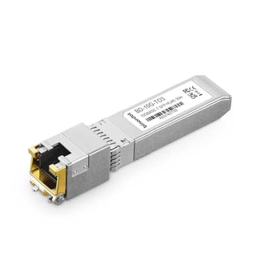 Binardat 10GBase-T SFP+ to RJ-45 Transceiver, SFP+ Copper Ethernet Module, up to 30Meter, Plug and Play, Compatible with Binardat, MokerLink, Cisco, Meraki, Ubiquiti UniFi, Mikrotik, TP-Link and More - Image 1