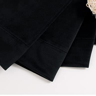 BGment Halloween Black Velvet Blackout Curtains for Living Room, 84 inches Long Thermal Insulated Curtains Noise Reduce Back Tab and Rod Pocket Luxury Panels for Bedroom, 2 Panels, 60 x 84 Inch - Image 5